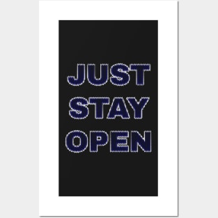 JustStayOpen Just Stay Open Reopen California Blue Digital Posters and Art